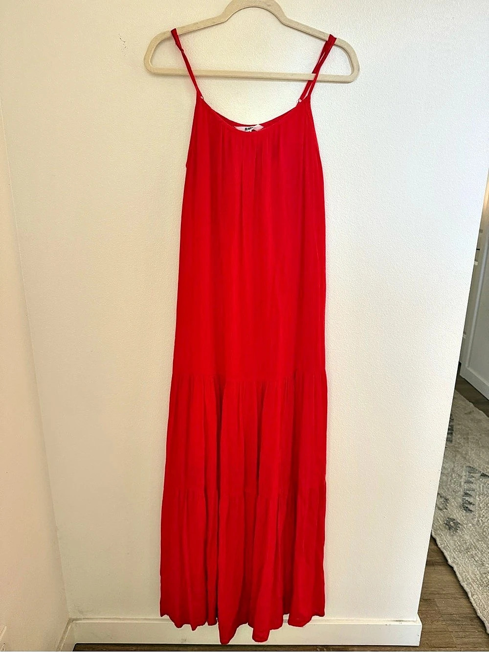BB Dakota Red Maxi Dress Size XS Like New
